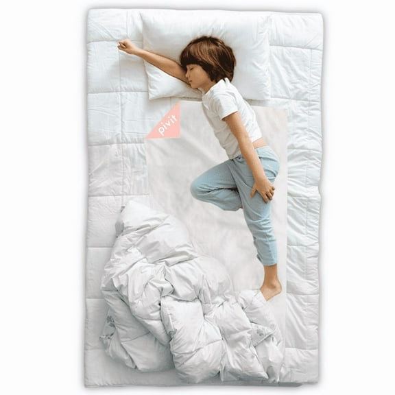 4 PACK - Pivit Washable Bed Protector Potty Pad | 32" x 34" Beige | Reusable Urinary Incontinence Protection Underpad Sheet | Waterproof Super-Soft Cotton | Ultra-Absorbent Core