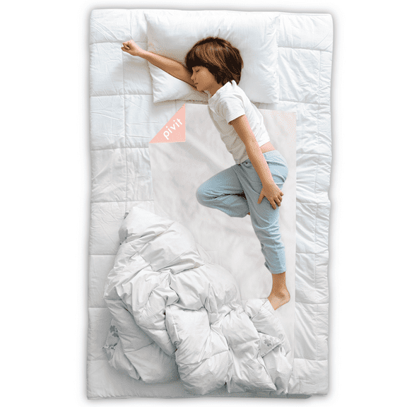 Pivit Washable Bed Protector Potty Pads | 34" x 36" Size, For Twin Mattress | 2 Pack PINK | Absorbent & Reusable Underpads | Soft Cotton Top Sheet | Waterproof Backing Protects Bed from Incontinence