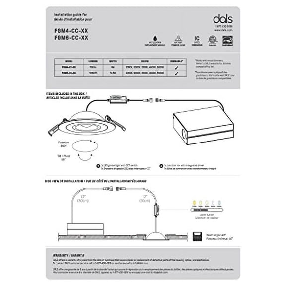 Pivot 6 Inch Flat Recessed LED Gimbal Light (White)