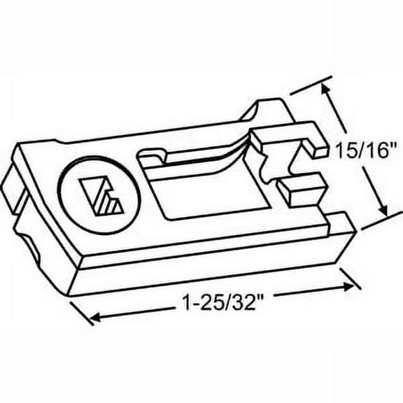 Pivot Lock Shoe, White, 11/32 in L 83-500