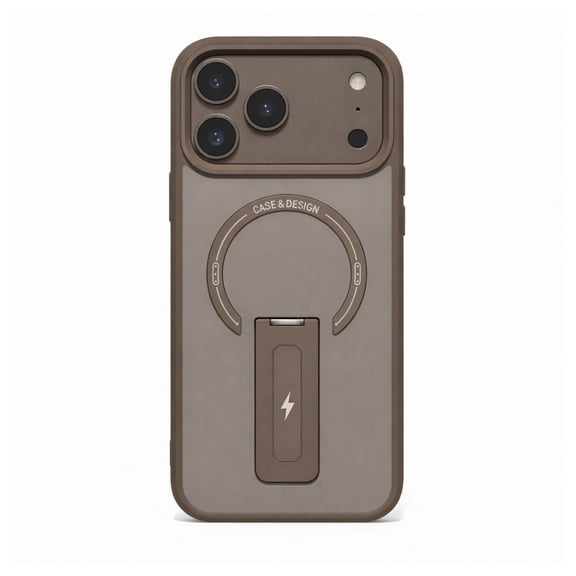 Pivot Magnetic Shield Case Designed for iPhone 17 Pro Max - Brown