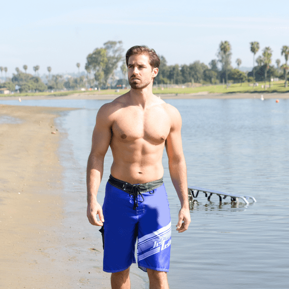 Pivot Men's Board Shorts | Blue | Cargo Pocket (38)