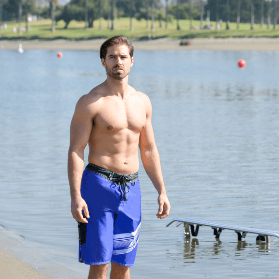 Pivot Men's Board Shorts | Blue | Cargo Pocket (40)