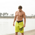 thumbnail image 1 of Pivot Men's Board Shorts | Neon Yellow / Green | Cargo Pocket (34), 1 of 2