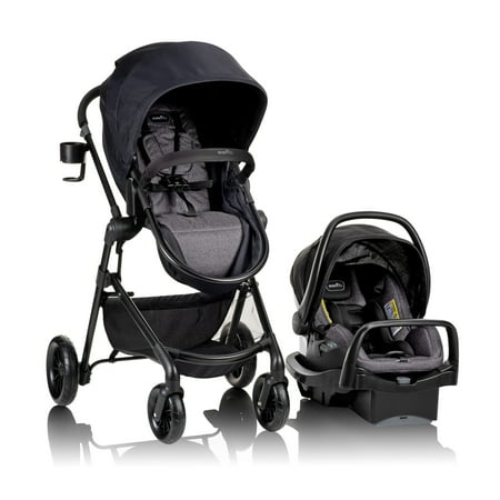 Evenflo Pivot Modular Travel System with LiteMax Infant Car Seat, Casual Gray