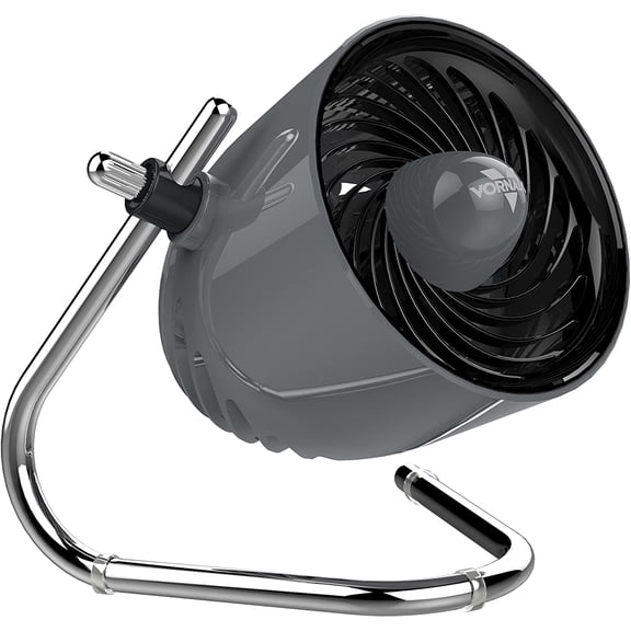 Pivot Personal Air Circulator Fan, 6-inch, Quiet Portable Travel Fan, 3 Speeds, Storm Gray