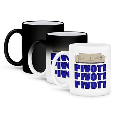 3dRose, Pivot Pivot Pivot Blue, 11oz Magic Transforming Mug
