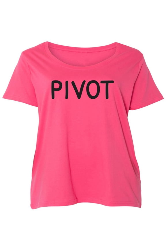 Pivot Womens Plus Size Scoopneck T