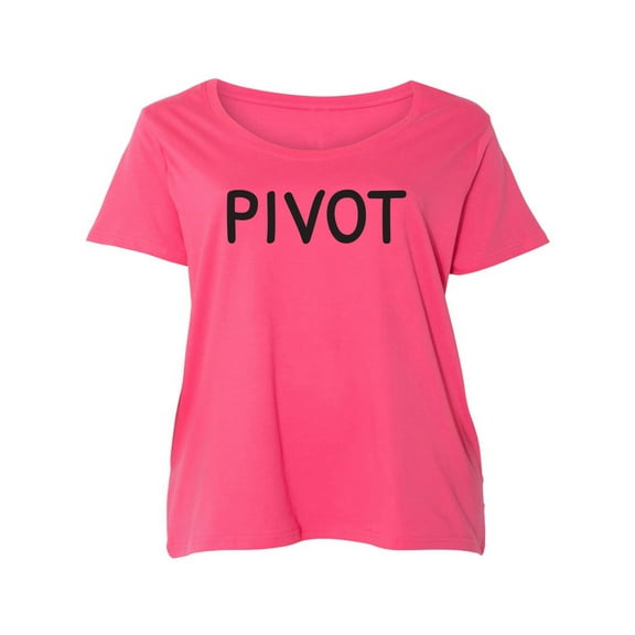 Pivot Womens Plus Size Scoopneck T