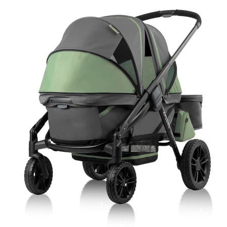 Pivot Xplore Dreamz All-Terrain Stroller Wagon with Bassinet Insert (Voyager Green)
