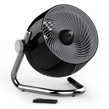 Vornado Pivot6, Whole Room Air Circulator Fan with Remote, Quiet powerful Fan for Office, Bedroom or Dorm Room, 4 Speeds, Adjustable Axis, Black