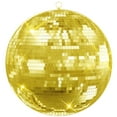 thumbnail image 1 of Piweml Disco Ball, 12"/16"/20" Mirror Disco Ball for DJ Club Party Live Stage Wedding Home Decor, Light Effect Mirror Ball with Hanging Ring (Goden 16inch, Pink 16inch), 1 of 8