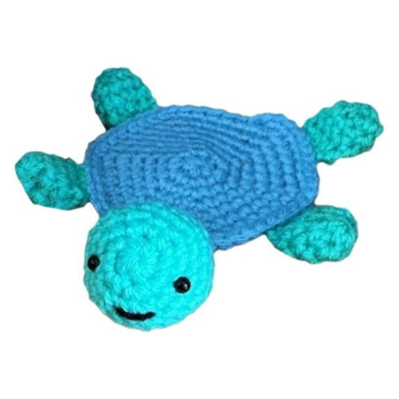 Piwvid (1 Pack) Handmade Crochet Turtle Coaster, Fun Animal Mug Rug, Creative Knitting Housewarming Gift, Home Decor, Gift for Daughter, Mom, Teacher
