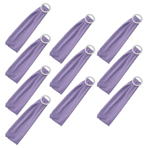 Piwvid 10 PCS Spandex Stretch Chair Sashes with Buckle, Universal Elastic Chair Cover Bands for Wedding Reception, Banquet, Party, Hotel Event Decorations