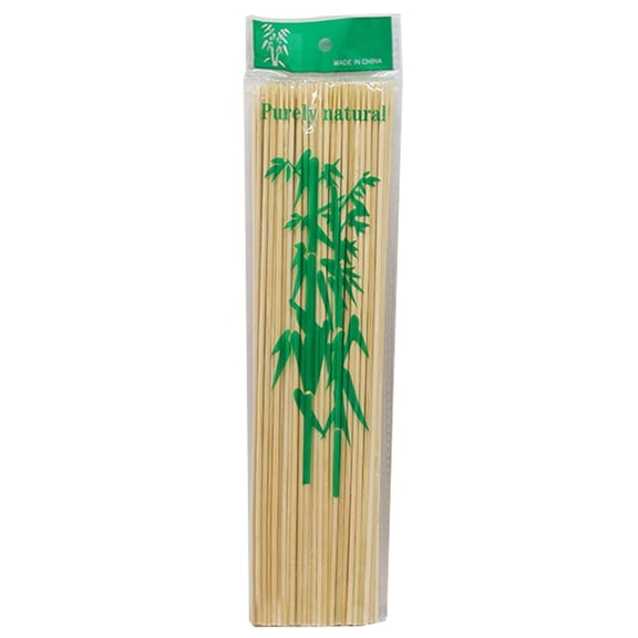 Piwvid 100 PCS Bamboo Skewers, Wooden Skewers for Appetizers, Fruit, Kebabs, Grilling Barbecue, Mini Burger, Sausage, Cocktail Picks, Long Toothpicks