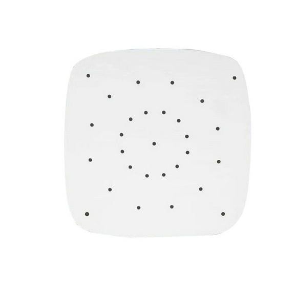 Piwvid 100pcs Oil Absorbing Paper Perforated Paper for Air Fryer, Streamer, Pans Dough Ready to Cook Bamboo Steamer Paper for Streamer, Pans, No Burn, Easy Cleanup