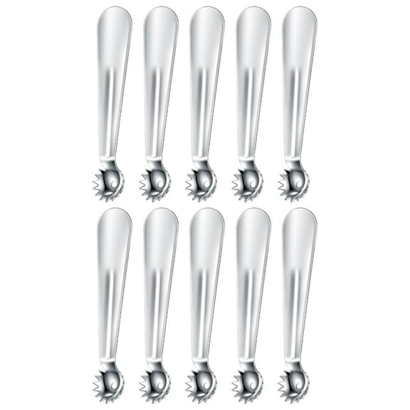 Piwvid 10PCS Stainless Steel Strawberry Huller Multi-function Stainless Corer and Pitter Remover for Strawberry, Tomato Stem Corer Tool Tomato, Vegetable and Fruit Corer Practical Kitchen Tool