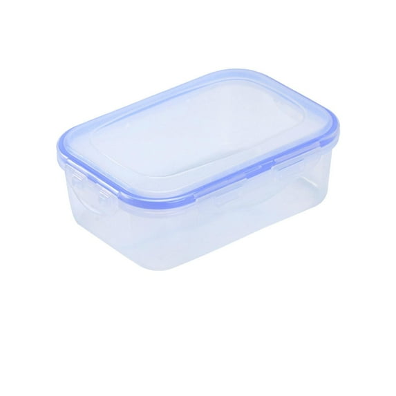 Piwvid 27 Oz Plastic Food Storage Container with Lid, Rectangular Meal Prep Container, Lid with 4 Locking Tabs, Microwave, Dishwasher, and Freezer Safe