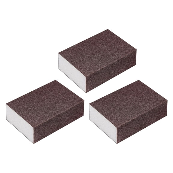 Piwvid 3/5/10-Pack Kitchen Grit Sponges - All-Purpose Dishwashing for Non-Stick Pans | Heavy-Duty Cleaning Pads for Cookware/Sinks, Washable and Reusable Sandpaper Block