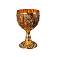 thumbnail image 1 of Piwvid 30ml Mini Gold Goblet Vintage Metal Embossed Wine Cup Retro Tiny Goblet Embossed Wine for Home Parties and Weddings, 1 of 3