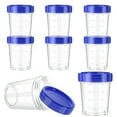 thumbnail image 1 of Piwvid Leakproof Plastic Dressing Container, 4oz Refillable Condiment Dispenser with Screw Lid, Portable Storage for Oil, Vinegar, Set of 8 Bottles, Kitchen Organization, 1 of 8