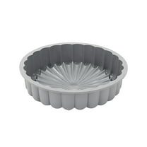 Piwvid 8 Inch Cake Pans for Baking - Silicone Cake Mold,Nonstick & Easy Release Baking Pans for Layer Cake, Cheese Cake, Chocolate Cake and Rainbow Cakes