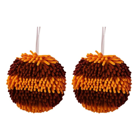 Piwvid Absorbent Hanging Hand Towel for Kitchen & Bathroom, Reusable Absorbent Hanging Hand Towel, Quick-Dry Plush Towel Soft Fuzzy Hand Towel, Kitchen Hand Towels for Washstand 2Pcs