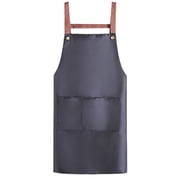 Piwvid Adjustable Bib Apron with Pockets - Unisex Cooking Apron with Waist Ties, Spill-Protective Kitchen Apparel for Chefs, BBQ Grill Masters, and Restaurant Staff Use