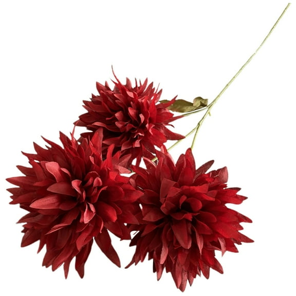 Piwvid Artificial Dahlia Flowers Fall Fake Flower Silk Flowers with Long Stem Floral Arrangements Bouquets Autumn Faux Dahlias Flowers for DIY Wedding Party Centerpieces Home Decor