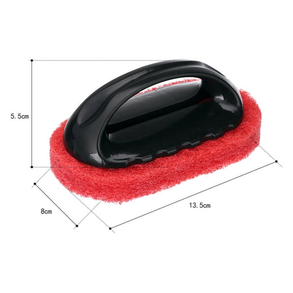Piwvid Bathtub Scrubber Sponge Brush with Long Handle, Soft Magic Eraser for Ceramic Tile, Kitchen Pool, and Strong Scouring Pad for Cleaning