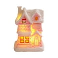thumbnail image 1 of Piwvid Christmas Resin House Light Up, LED Mini Village Figurines with Snowy Details, Battery Powered Small House Decor for Xmas Tabletop, Winter Village Display Ornaments, 1 of 9