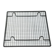 Rectangle Nonstick Wire Cooling Rack – Black Iron Rack For Baking Cakes, Cookies, Pizza