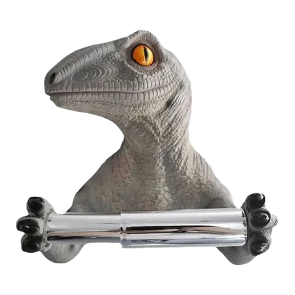 Piwvid Dinosaur Toilet Paper Holder Wall Mount Dino Toilet Paper Holder Kid Toilet Paper roll Holder Cute Bathroom Toilet Paper Holder Toilet roll Holder Wall Decor