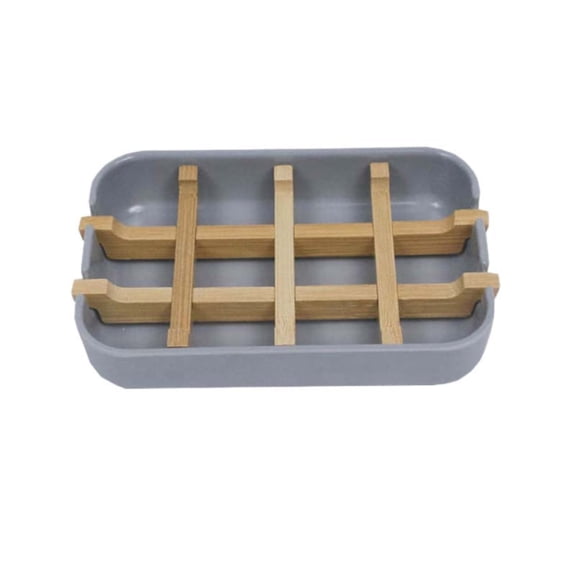 Piwvid Fiber Soap Tray Dish with Anti-Slip Bottom, Shower Bar Holder for Bathroom, Draining Soap Rack for Bar Soap, Bathtub Shower Tray, Keeps Soap Clean and Dry