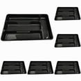 thumbnail image 1 of Piwvid Flatware Storage Plastic Silverware Tray Kitchen Tool Drawer Organizer Tray Spoon Fork Cutlery Separation Finishing Storage Box Container Tableware Organizer for Drawer, 1 of 6