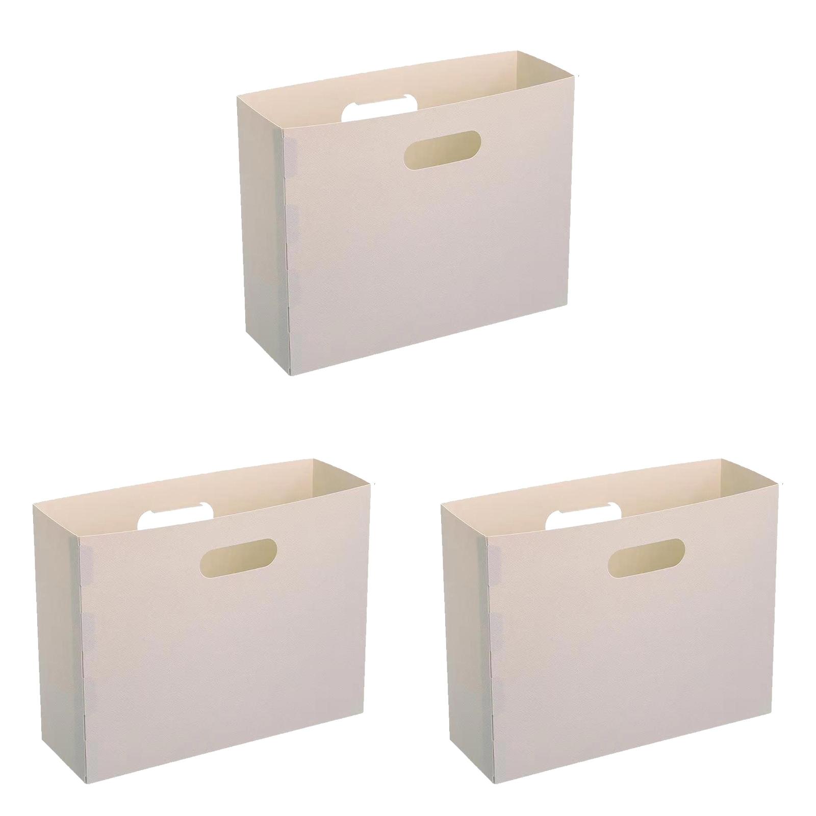 Piwvid Foldable Scrapbook Paper Storage Organizer, Scrapbook Paper Storage, Plastic File Organizer, Storage Bins Cubes for Accessary Storage
