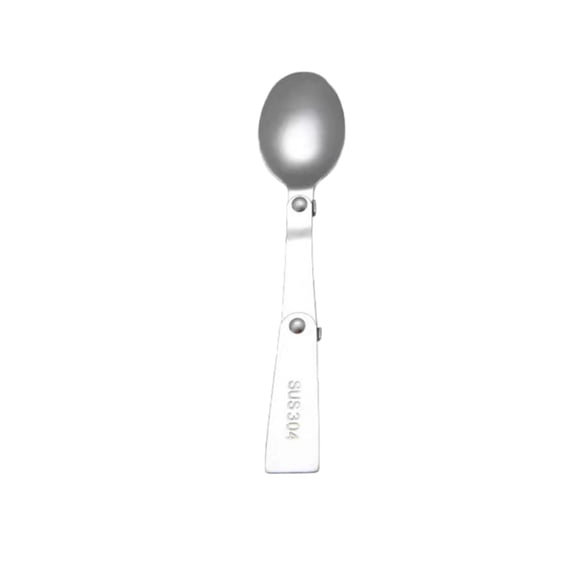 Piwvid Foldable Stainless Steel Spoon and Fork Set, Portable Utensils for Travel, Camping, Picnics, and Outdoor Activities, Fits in Lunchboxes and Insulated Containers