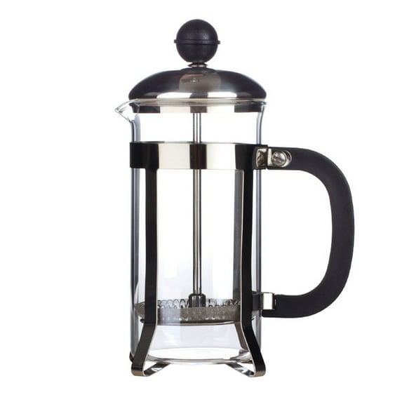 Piwvid French Press Coffee Maker, 304 Stainless Steel with Heat Resistant Borosilicate Glass, Easy to Clean, BPA Free, Teapot for Home, Office