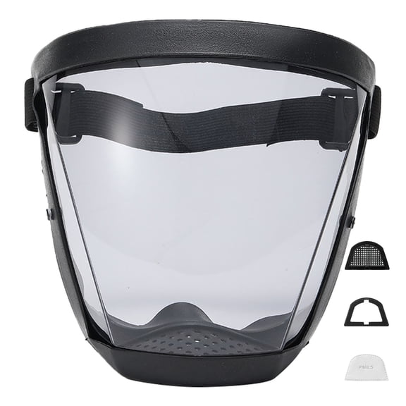 Piwvid Full Coverage Anti-Fog Clear Face Shield, Lightweight Transparent Plastic Safety Visor, Anti-Splash Dustproof Protective Gear for Daily Outdoor and Indoor Public Use