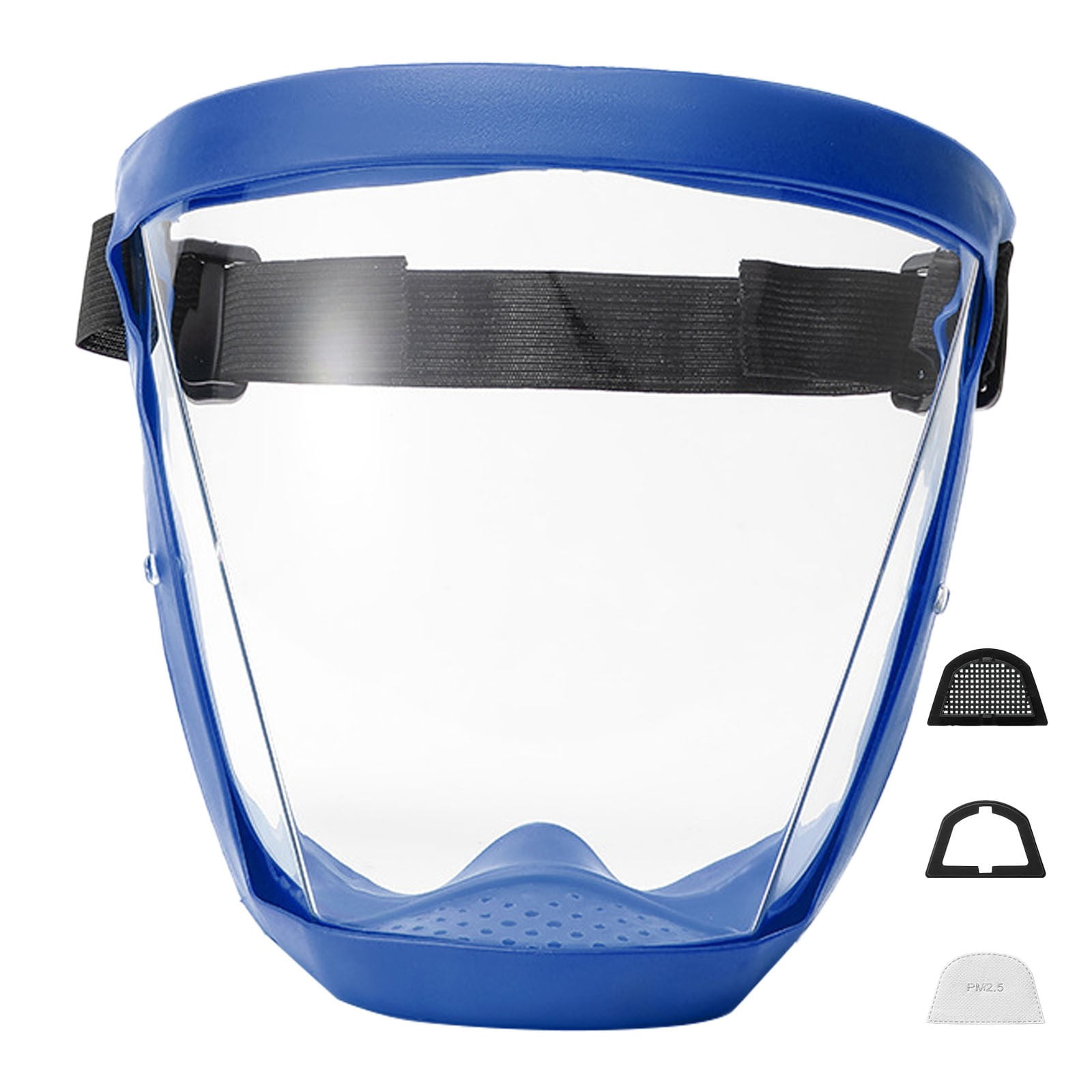 Piwvid Full Coverage Anti-Fog Clear Face Shield, Lightweight Transparent Plastic Safety Visor, Anti-Splash Dustproof Protective Gear for Daily Outdoor and Indoor Public Use