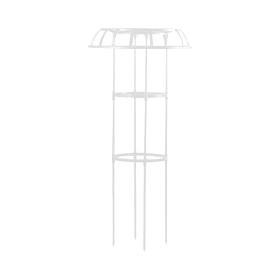 Piwvid Garden Trellis for Climbing Plants Outdoor, Mushroom Top Design Plant Support for Potted Climbing Vines, Roses, and Vegetables, Rust-Resistant Metal Trellis with 4 Size Options