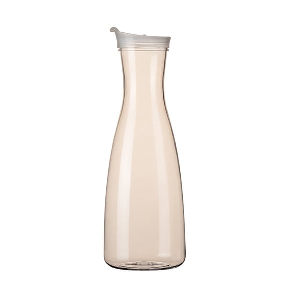 Piwvid Large 57 Oz (1.6 Lt) Clear Acrylic Plastic Carafe Pitcher, for Juice, Water, Wine, Iced Tea, Milk, Durable and Lightweight, Not for Hot Drinks