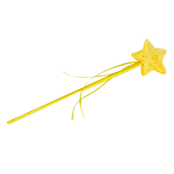 Piwvid Light Up Fairy Wand with Glitter Stars, Magical Princess Role Play Toy for Girls, Birthday Party Favors, Halloween, Christmas Gifts