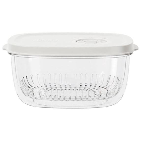 Piwvid Onion Storage Containers, Onion and Garlic Crisper for Refrigerator, Food Grade Green Onion Keeper, Vegetable Prep Container with Draining for Diced, Minced Garlic