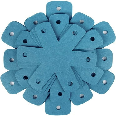 Piwvid Pan Pot Protectors, Set of 12 and 4 Different Sizes, Larger & Thicker Blue Pan Separator Pads, Pan Protectors for Stacking and Protecting Your Cookware