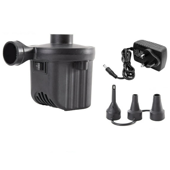Piwvid Portable Electric Air Pump with Multi Nozzles, Quick Inflator Deflator for Air Mattress Pool Floats Couch Raft Boat Toy and Various Inflatable Products