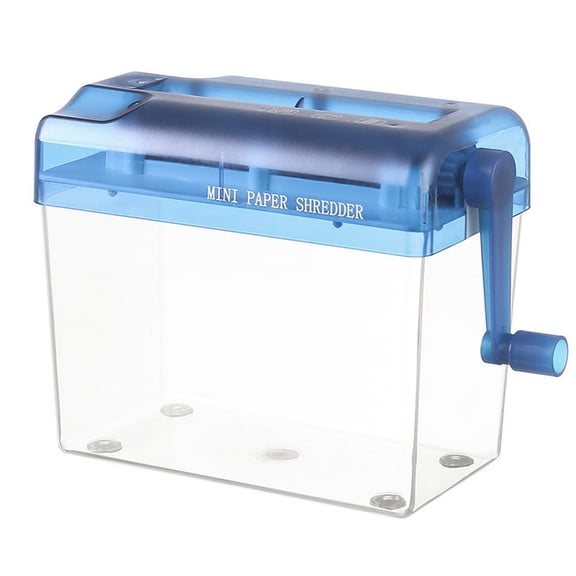 Piwvid Portable Manual A6 Paper Shredder with 1.5L Basket, Mini Desktop Cutting Machine for Shredding Receipts, Notes, and Documents at Home, School, or Office