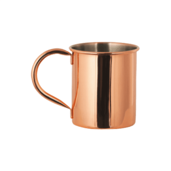 Piwvid Pure Copper Moscow Mule Mug, 14 Oz Solid Smooth without Inside Liner for Cold Drinks, Beer, Wine, Bars, Parties