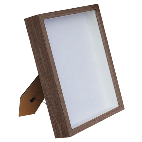 Piwvid Shadow Box Display Case Picture Frame with Glass Front, Dried Flower and Photo Frame for Table Top or Wall Mount, Baby Birth, Wedding, Memory Display