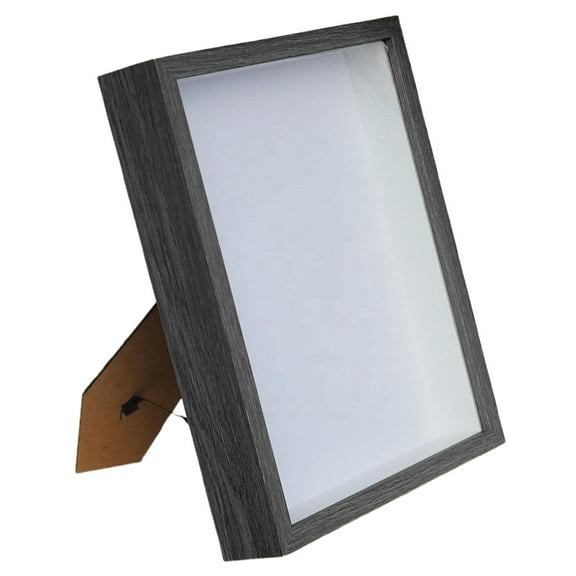 Piwvid Shadow Box Display Case Picture Frame with Glass Front, Dried Flower and Photo Frame for Table Top or Wall Mount, Baby Birth, Wedding, Memory Display